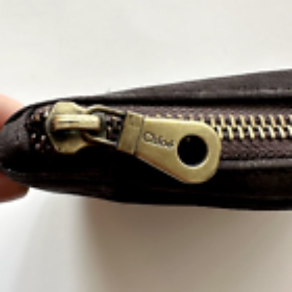 Custom Dyed Distressed Chloe Makeup Pouch - Picture 5 of 5